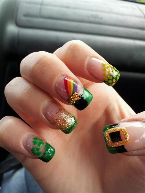 st patrick's day nail designs|saint patrick's day nail inspo.